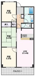 インペリアル南ヶ丘の物件間取画像